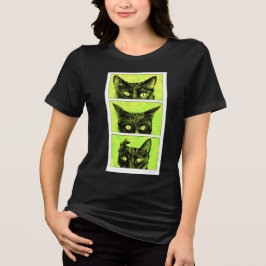 En studie av katt öron t shirt
