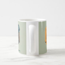 En studie i kontrast kaffemugg