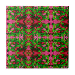 En studie om Rosa och Grönt Kakelplatta