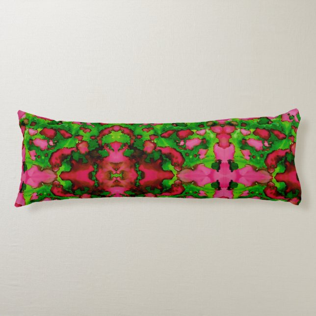 En studie om Rosa och Grönt Kroppskudde (Framsidan)