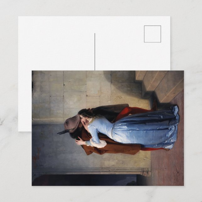 En stulen stund: En kyss genom tiderna Vykort (Fram/baksida)