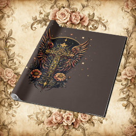 En styrkesymbol: Ornatet kor med vingar. Presentpapper