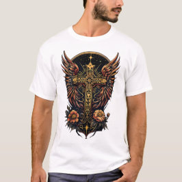 En styrkesymbol: Ornatet kor med vingar. T Shirt