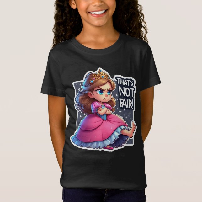 En sullen unge princess t shirt (Framsida)