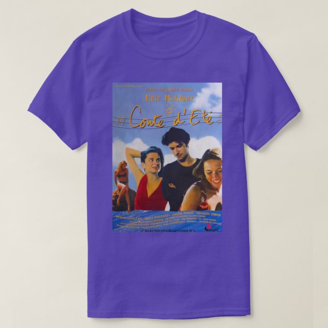 En Summers Tale-Fransk Poster T Shirt (Design framsida)