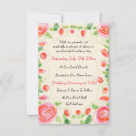 En supersöt mini bröllopsinbjudan OSA kort