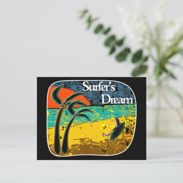 En surfare dröm vykort (Stående Fram)
