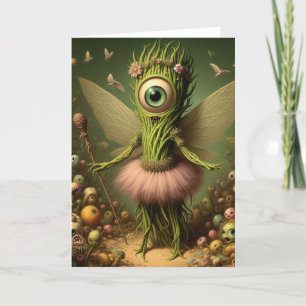 En surreal eldritch asparagus fairy kort