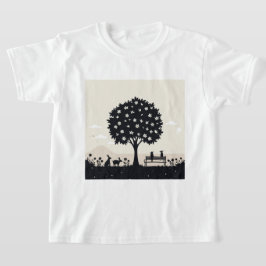 En surreal och lugn scen i naturen t shirt