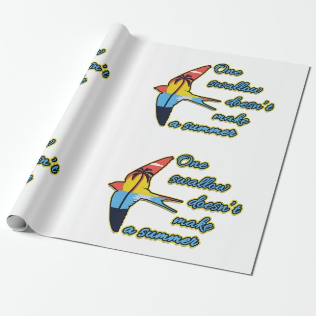 En Sväljer gör ingen sommar Presentpapper (Utrullad)