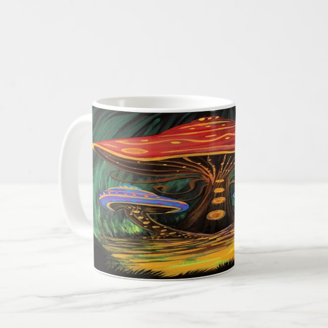 En svampvärld kaffemugg (Framsida vänster)