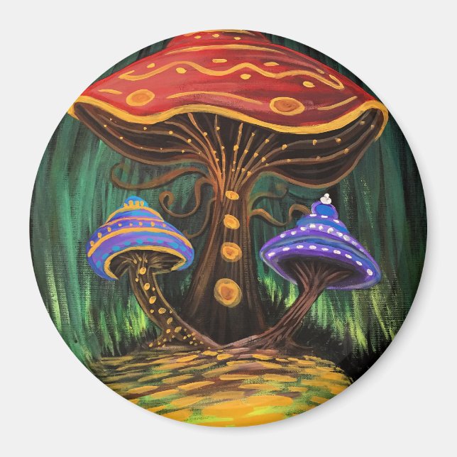 En svampvärld magnet (Framsidan)