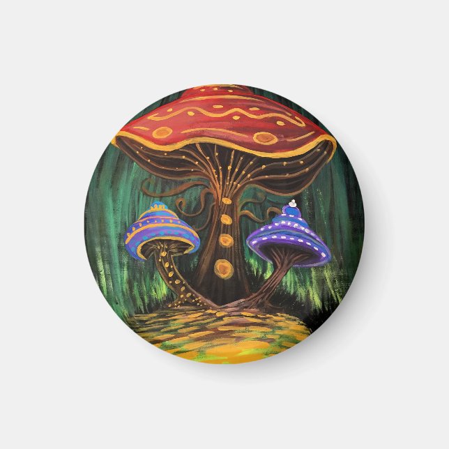 En svampvärld magnet (Framsidan)