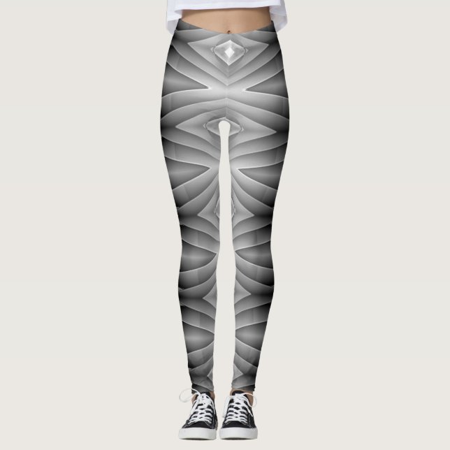 En svart klassisk "Ratti_Creative_Arts" Leggings (Framsida)