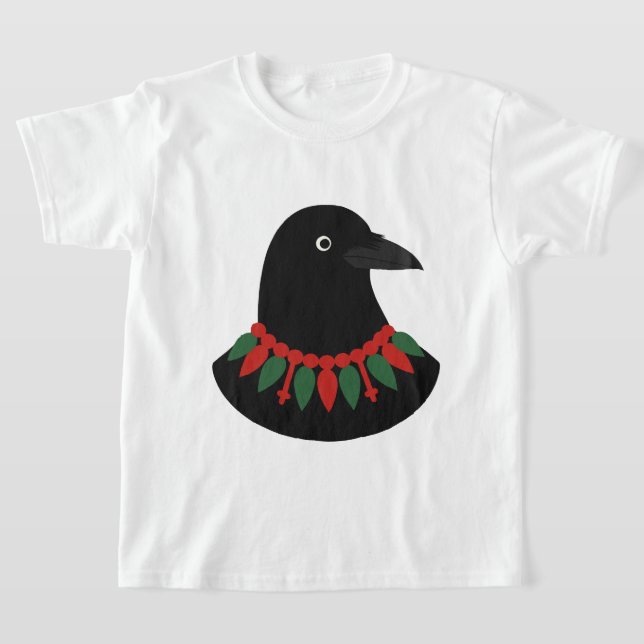En svart kråka t shirt (Laydown)