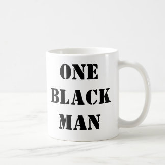EN SVART MANkaffemugg Kaffemugg