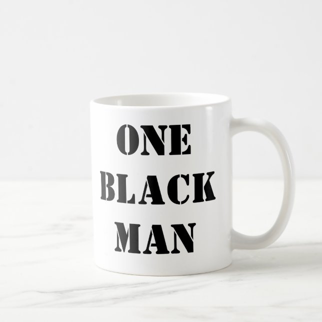 EN SVART MANkaffemugg Kaffemugg (Höger)