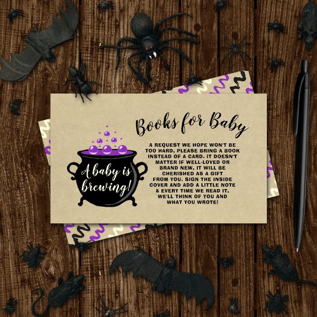 En svensk Baby brinner Halloween Baby Shower Bok Tilläggskort (Skapare uppladdad)