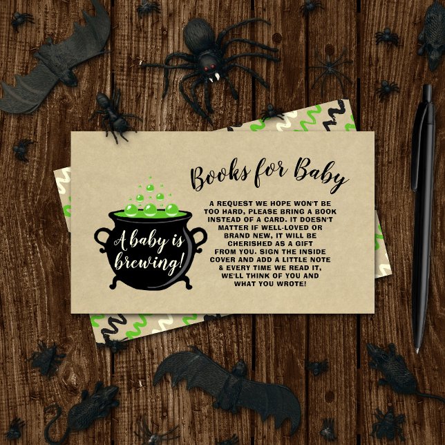 En svensk Baby brinner Halloween Baby Shower Bok Tilläggskort (Skapare uppladdad)