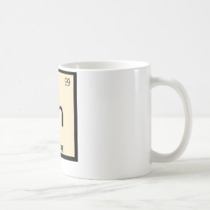 En - Symbol för bord för äggNogkemi periodiskt Kaffemugg