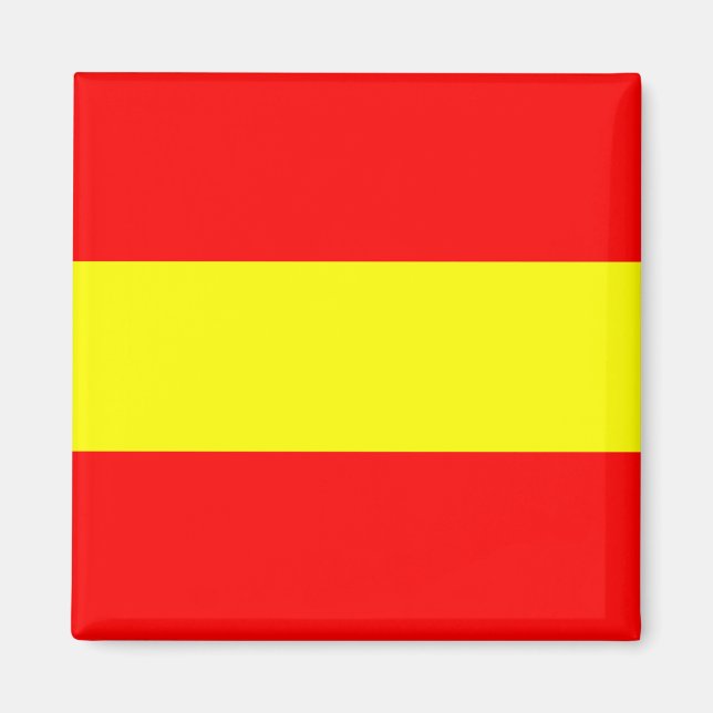 en symbol för nummer för sjömansalfabet, flagga magnet (Framsidan)