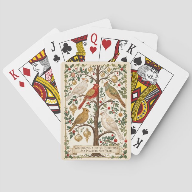 En symfoni av vintervingar casinokort (Baksidan)