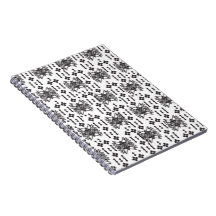 En symmetrisk monokrom utformning med intricat