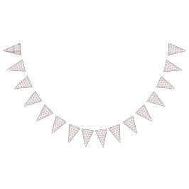 En symmetrisk vit omslutning papper med ett rep vimplar