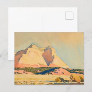 En syn på berget Carmel, Utah av Maynard Dixon Vykort