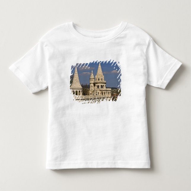 En syn på Budapest från Castle Backe. Tee Shirt (Framsida)