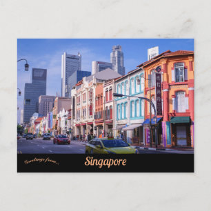 En syn på Singapore Vykort