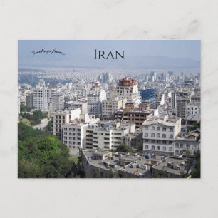 En syn på Teheran Iran Vykort