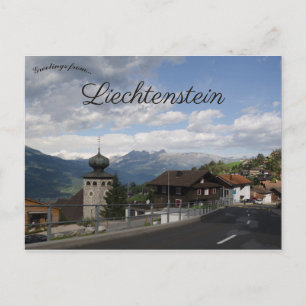 En syn på Triesenberg Liechtenstein Vykort