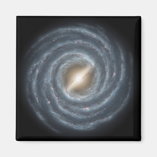 En syn på vår egen Milky Way Galaxy Magnet (Framsidan)