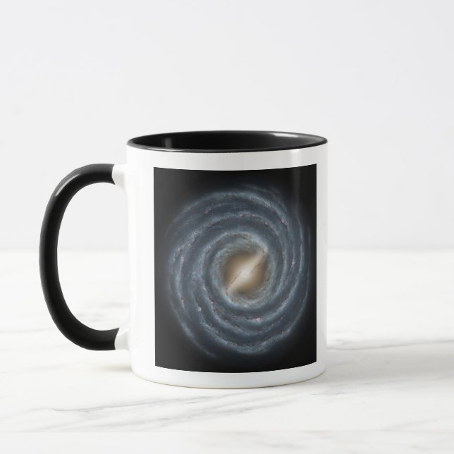 En syn på vår egen Milky Way Galaxy Mugg (Vänster)