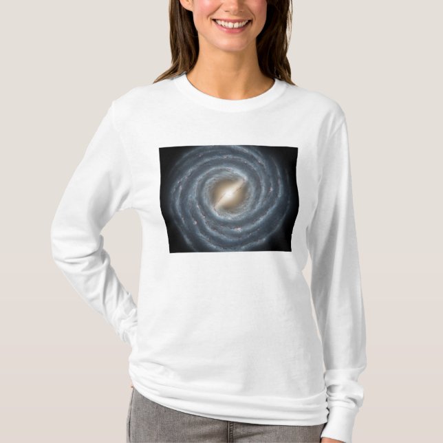 En syn på vår egen Milky Way Galaxy Tee Shirt (Framsida)