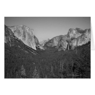 En syn på Yosemitdalen i Yosemite Hälsningskort