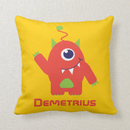 En synad främmande orange & gultungar kudder kudde