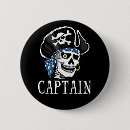 En-synad piratkapten knapp