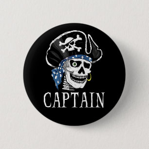 En-synad piratkapten knapp