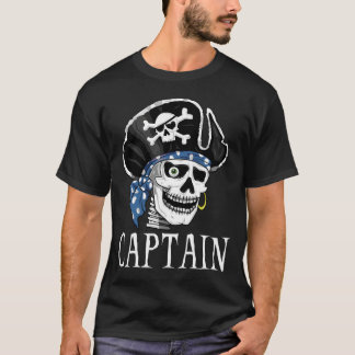 En-synad piratkapten t-shirt