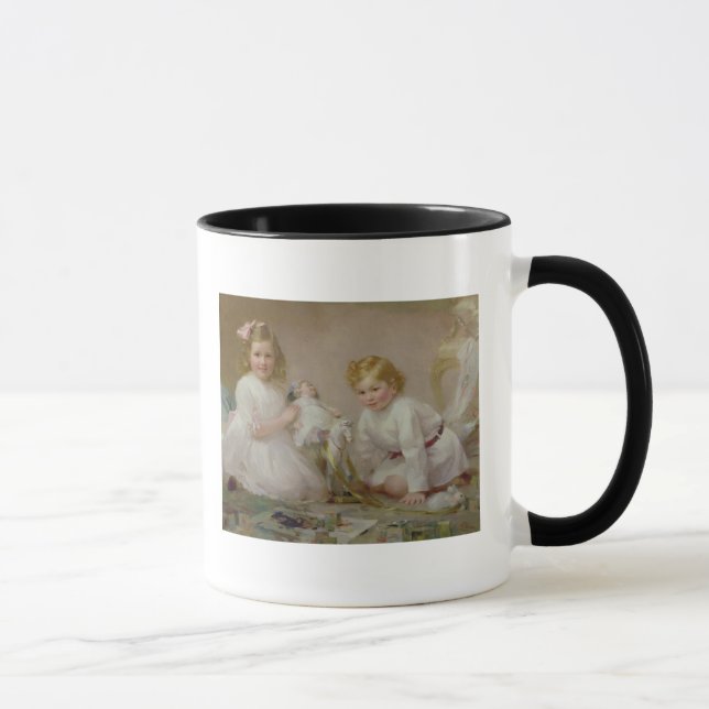En syskongrupp som leker, 1915 mugg (Höger)