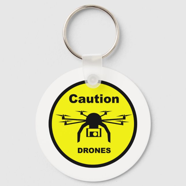 En T-Shirt-design med en Drone Nyckelring (Framsida)