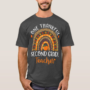 En tacksam andra Klass-lärarThanksgiving Rai T Shirt