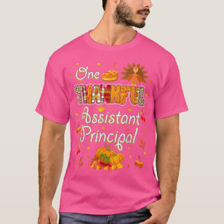 En tacksam assistents höst på hösten t shirt