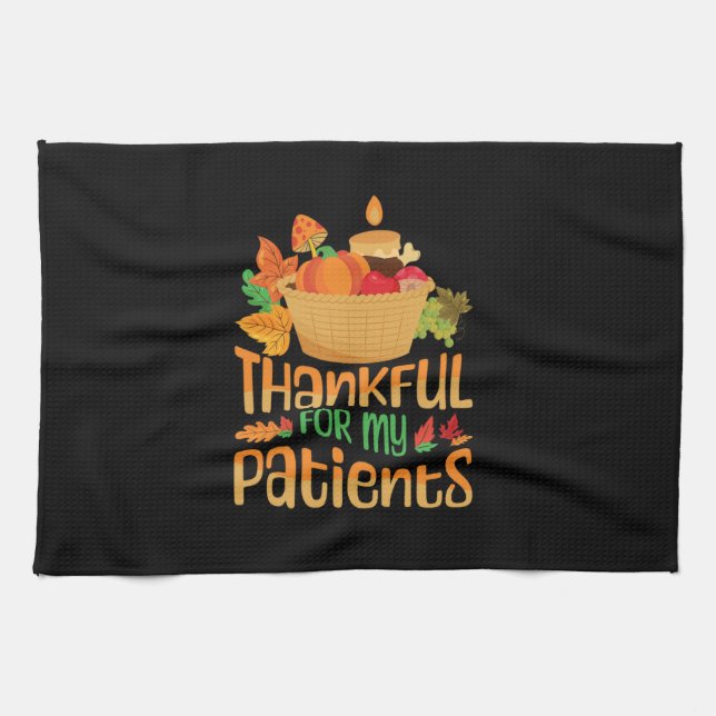 en tacksam bror faller thanksgivingen speciell kökshandduk (Horisontell)