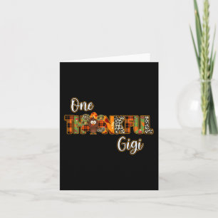 En tacksam Gigi kalkon välsignade Gigi pumpa än Kort