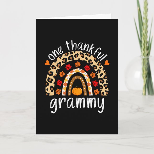 En tacksam Grammy regnbåge leopard höst sötare än Kort (Framsida)