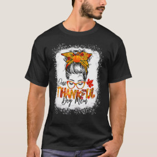 En tacksam hundmamma Thanksgiving röra baddräkt sö T Shirt