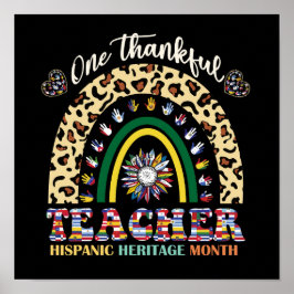 En tacksam lärarmånad för det historiska kulturarv poster